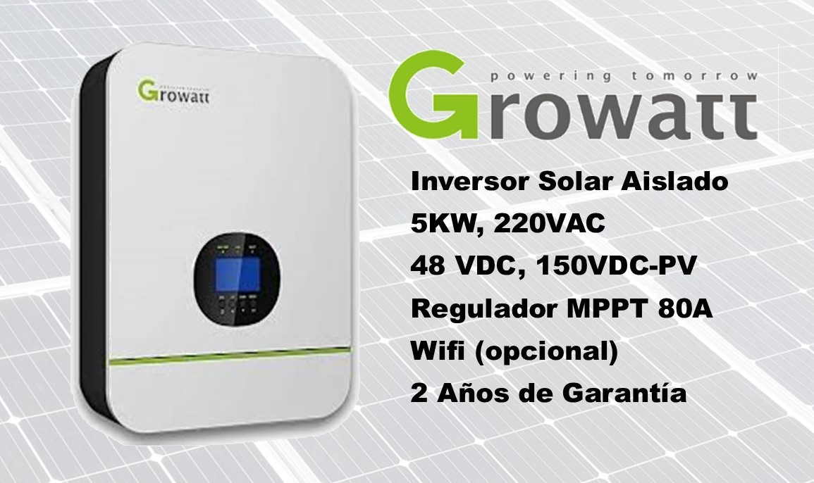 plantas e inversores - Inversor Para Paneles Solares 5kw, 220VC