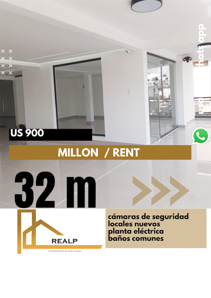 oficinas y locales comerciales - Local céntrico y comercial millon