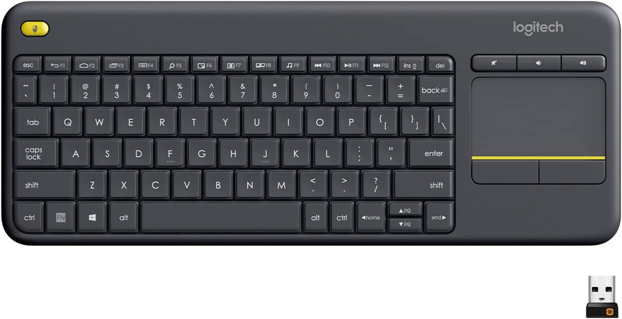 accesorios para electronica - TECLADO INALÁMBRICO CON TOUCHPAD LOGITECH K400 PLUS SMART TV