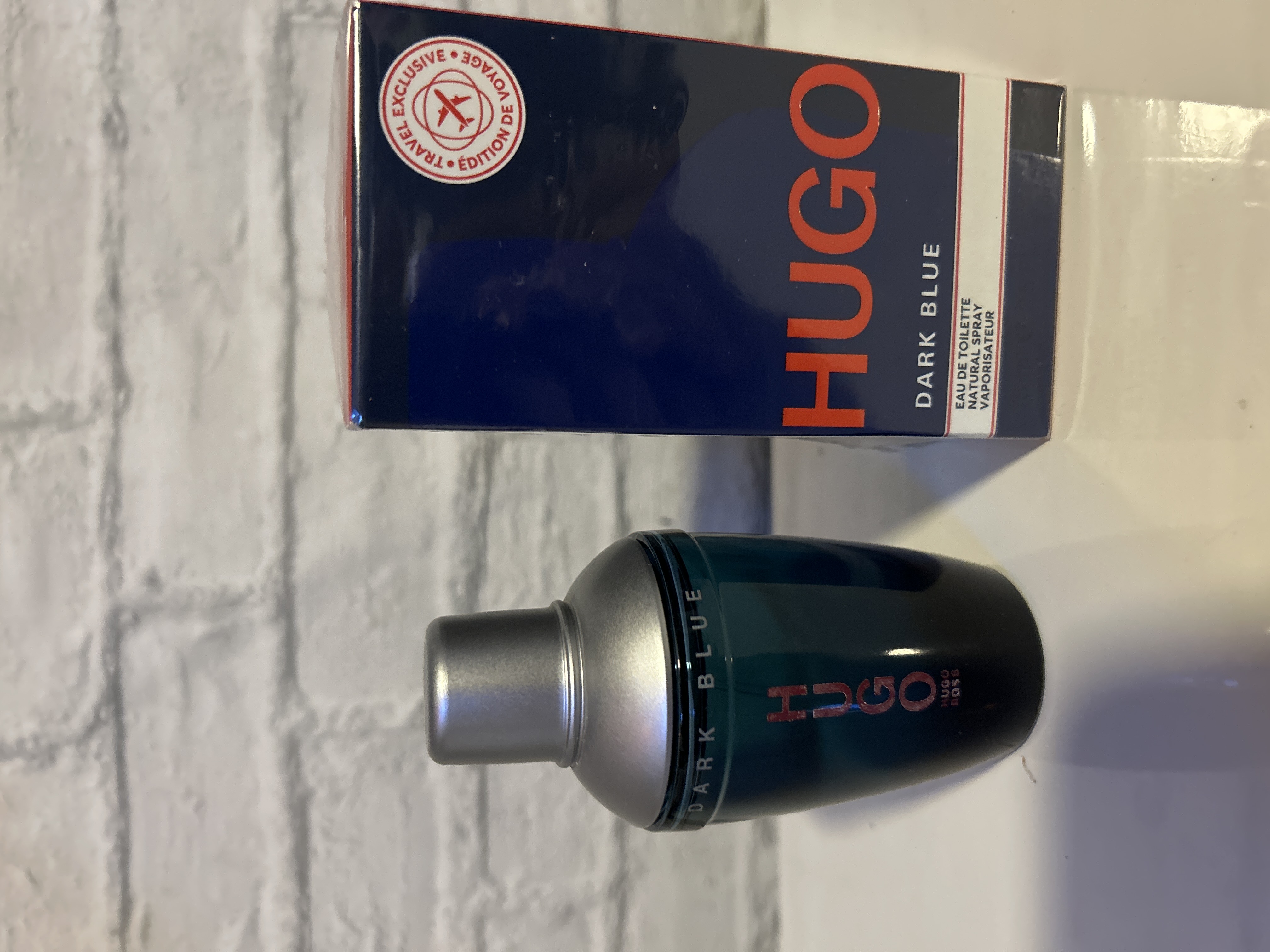 ropa para hombre - Perfume EAU DE TOILETTE NATURAL SPRAY. VAPORISATEUR Hugo Boss Dark Blue💙 6