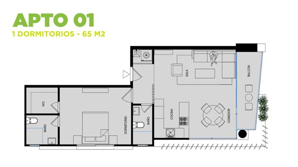 apartamentos - apartamento en ensanche paraiso proximo piantini 6