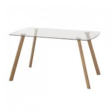 muebles y colchones - Mesa nórdica de cristal, mesa, mesa nórdica.