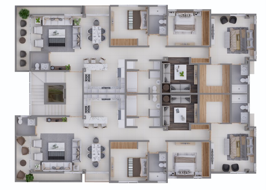 apartamentos - PROYECTO DE APARTAMENTOS EN REPARTO LOS TRES OJOS  9