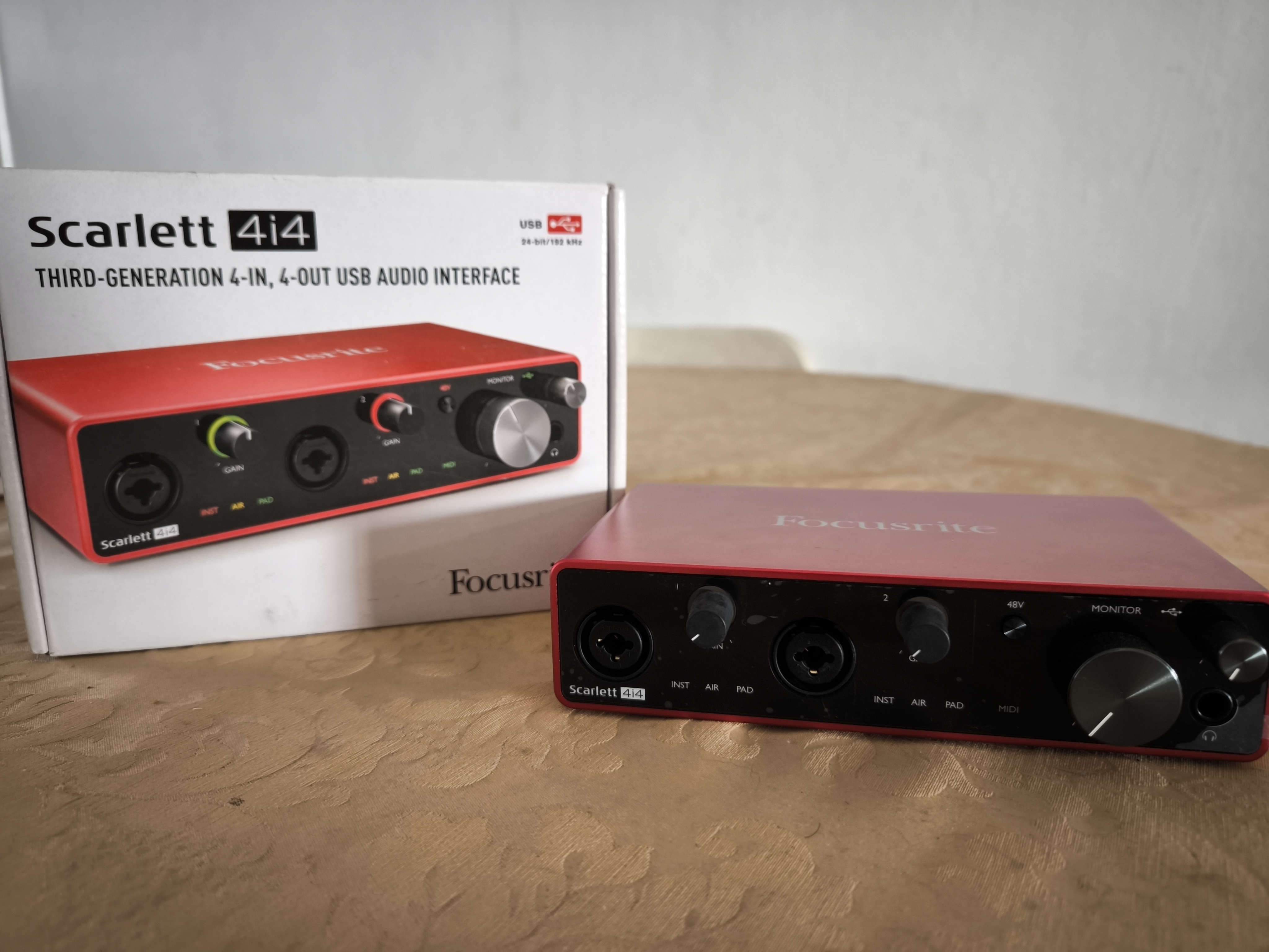 instrumentos musicales - Interfaz de Audio Focusrite Scarlett 4i4 3erd Gen