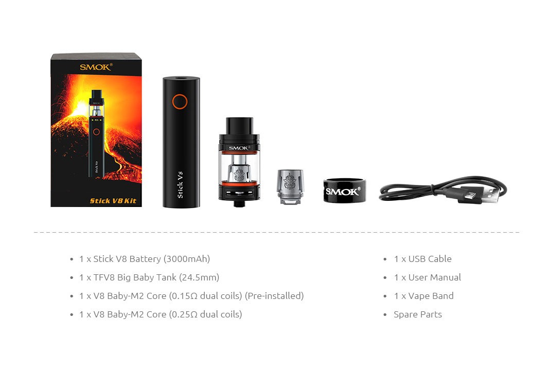 hobby y coleccion - Vaper Smok Stick V8 + Liquido Vape Electronico  4