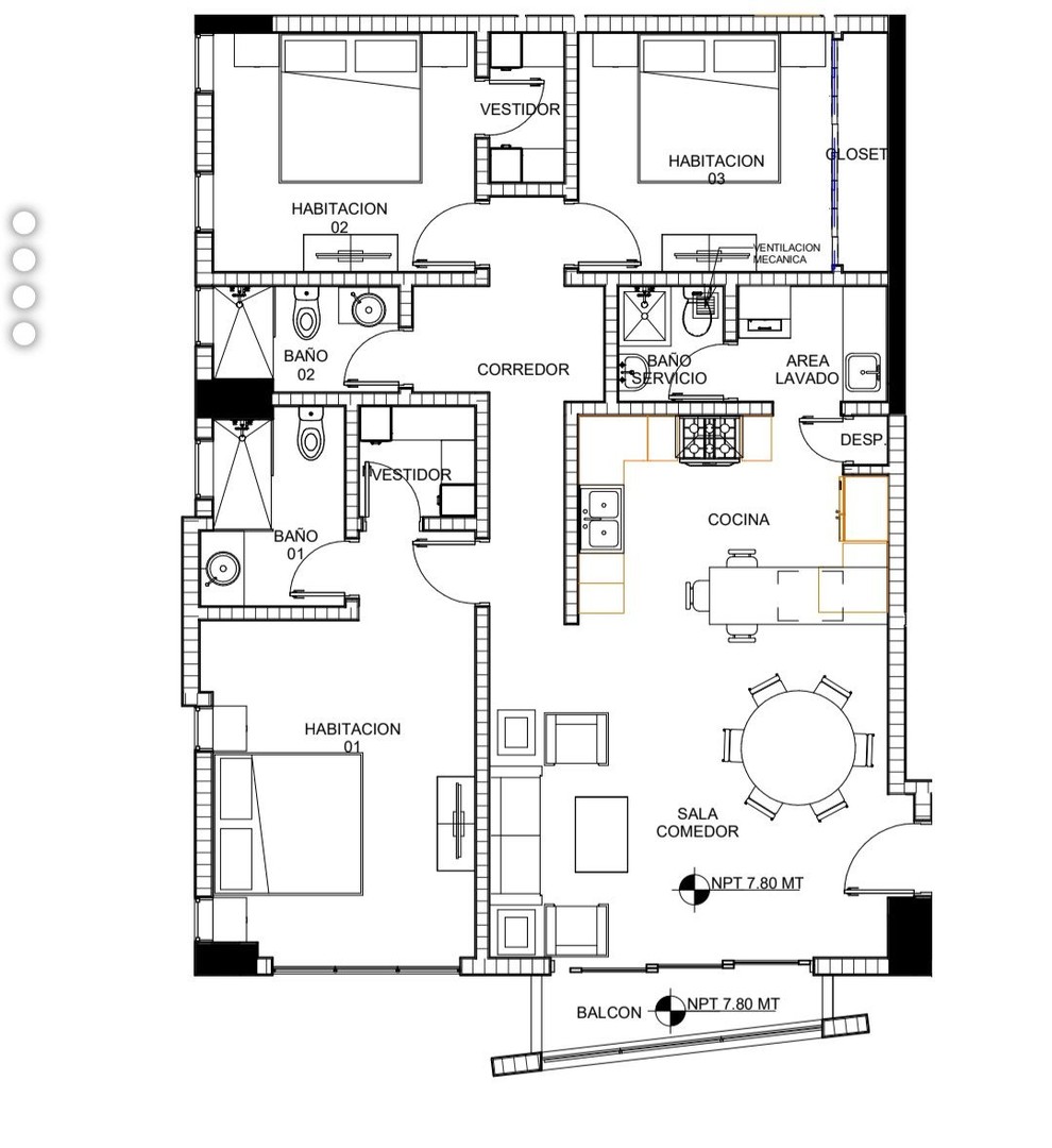 apartamentos - Quisqueya dic 2023 3 habitaciones 2 banos 2 parqueos balcon  1