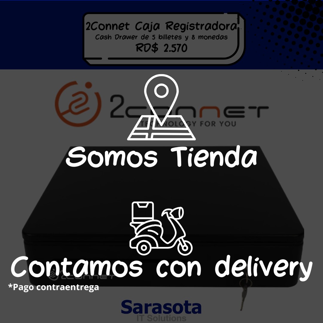 otros electronicos - Caja Registradora de 5 Billetes y 8 Moneda 2Connet CashDrawer 2