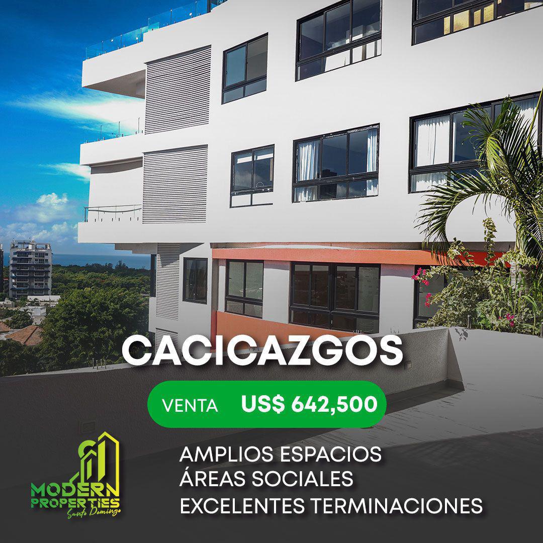 apartamentos - VENTA DE APARTAMENTO EN LOS CACICAZGOS