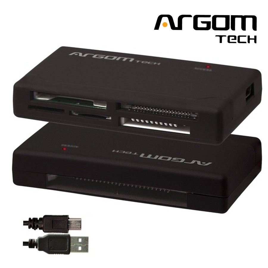 computadoras y laptops - LECTOR DE MEMORIA ADAPTADOR ARGOM UNIVERSAL DE TARJETAS DE MEMORIA 55 en1  usb2.