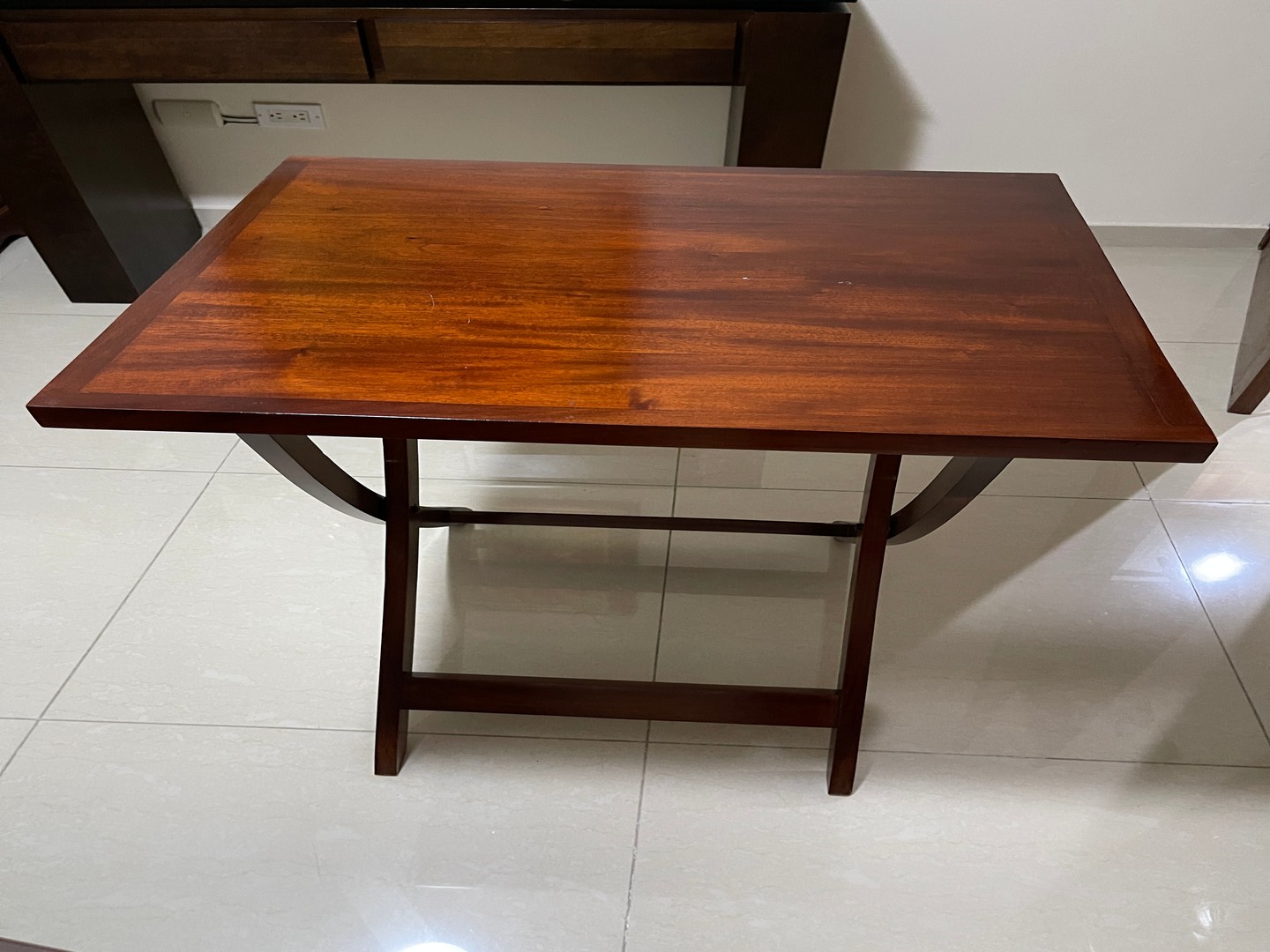 muebles y colchones - Mesa plegadiza de caoba