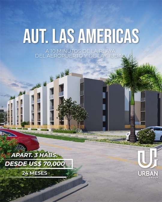 apartamentos - Av. Las Americas- Proyecto de apartamentos 3 habs