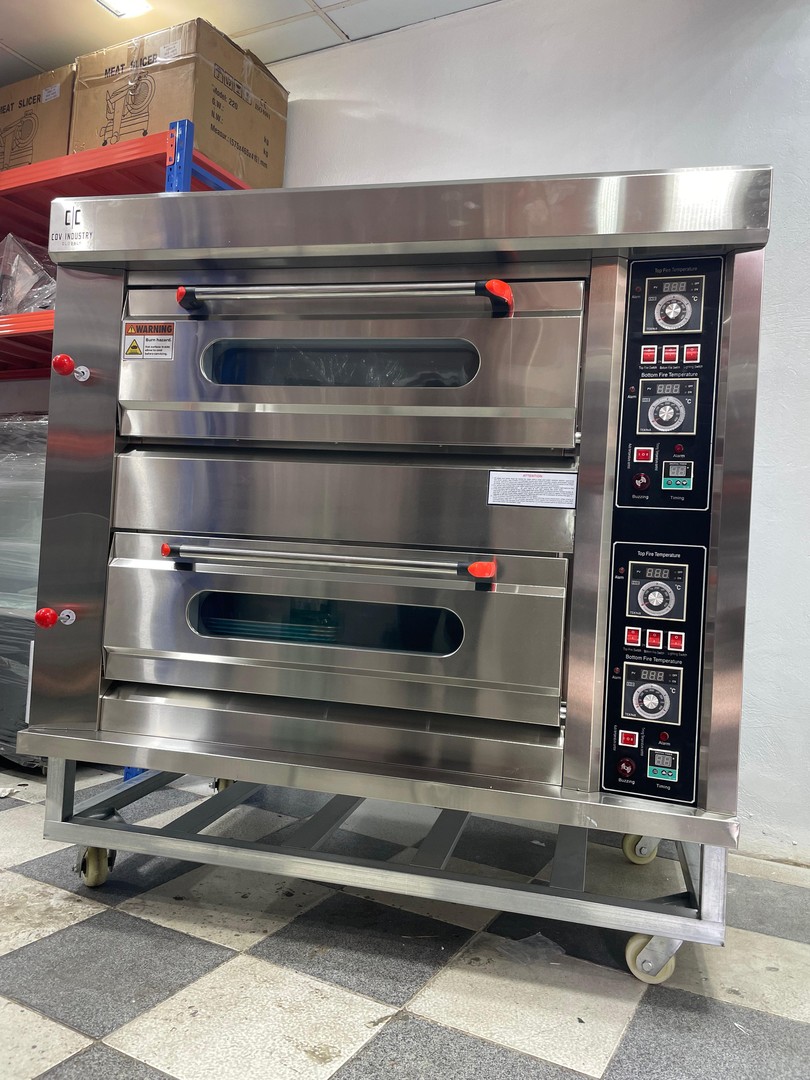 equipos profesionales - Horno cocina industrial de doble cabina para carnes pan pizza reposteria 3