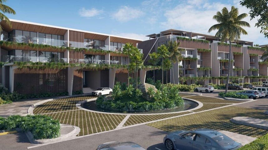 apartamentos - Proyecto en venta Punta Cana #24-381 un dormitorio, balcón, sauna, gimnasio.
 2