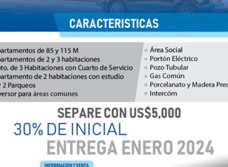 apartamentos - Proyecto colina de los Ríos 2 y 3 hab desde USD115,000 entrega 2024 