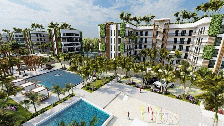 apartamentos - Proyecto en venta Punta Cana #24-446 dos dormitorios, áreas sociales 5