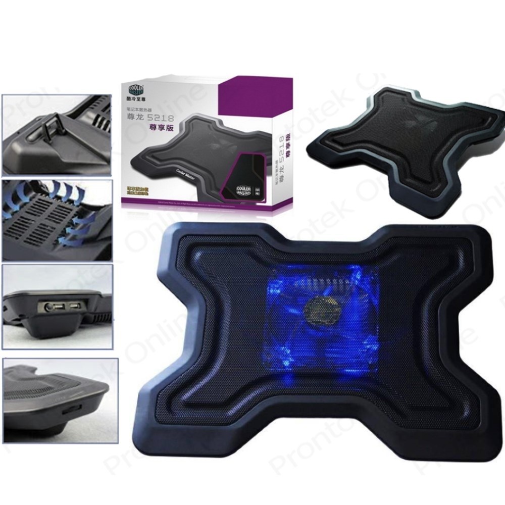 accesorios para electronica - Base soporte enfriador de laptop con luz led  1