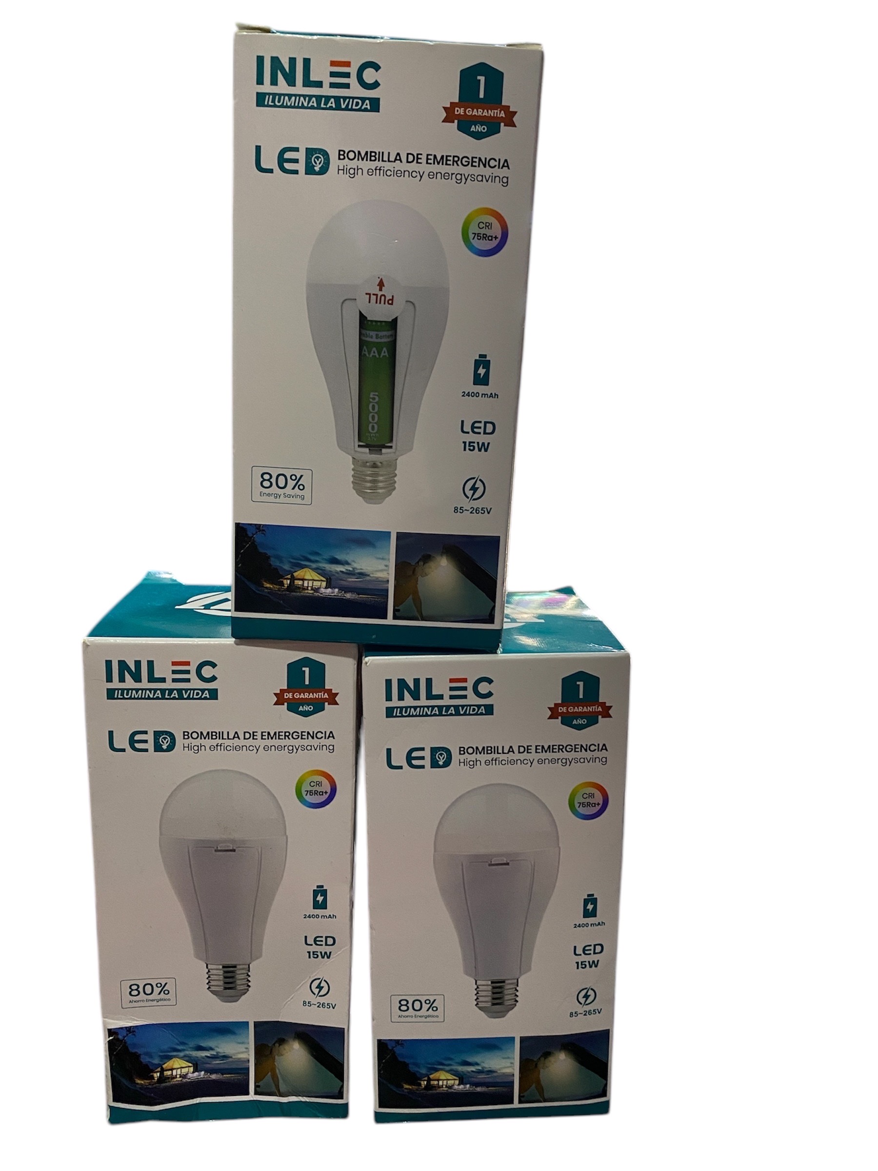 otros electronicos - bombilla Led recargable 15W  0