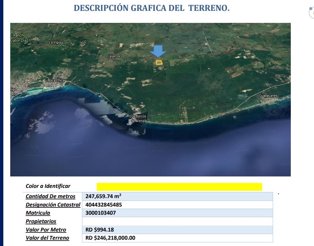 solares y terrenos - venta de solar de 247,659mts en los Guayacanes San Pedro de Macorís 