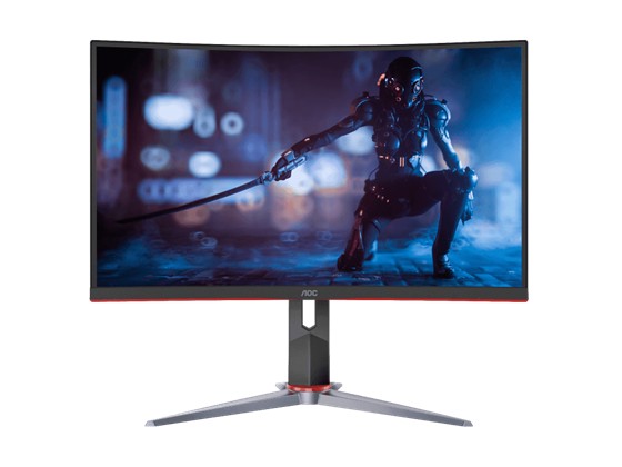 computadoras y laptops - Monitor AOC 24 Pulgadas Led Curv 1080p 165HZ AMD FreeSync Premiun 1