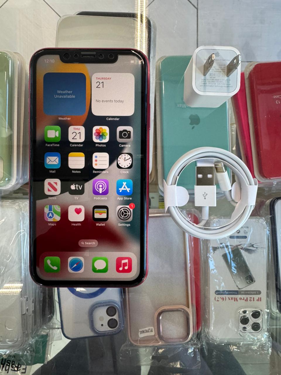 celulares y tabletas - Iphone XR ROJO 64GB turbo sim.**Somos Tienda fisic