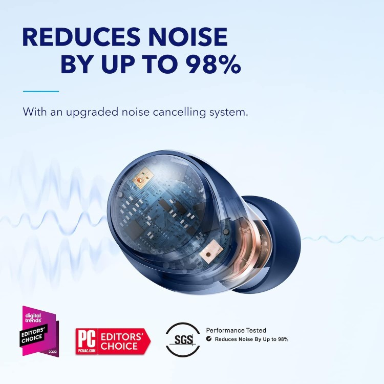 camaras y audio - Soundcore by Anker Space A40 Auriculares inalambricos con cancelacion de ruido 3