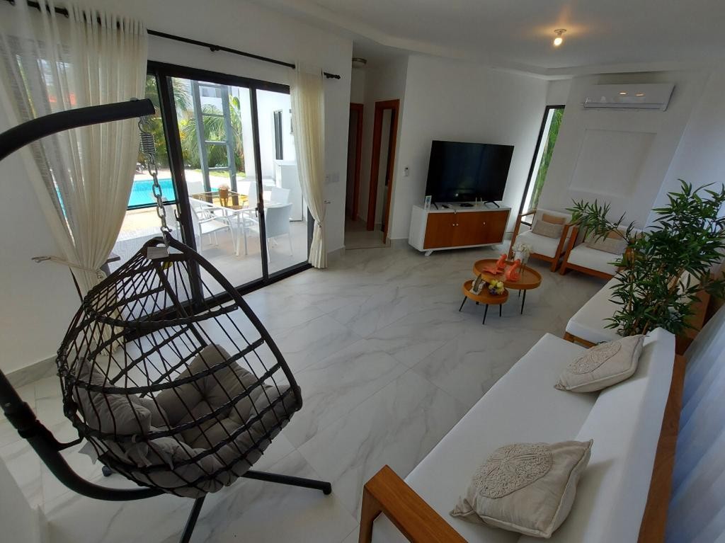 casas vacacionales y villas - Encantadora villa a un minuto de la playa caminando con todo en primera  6