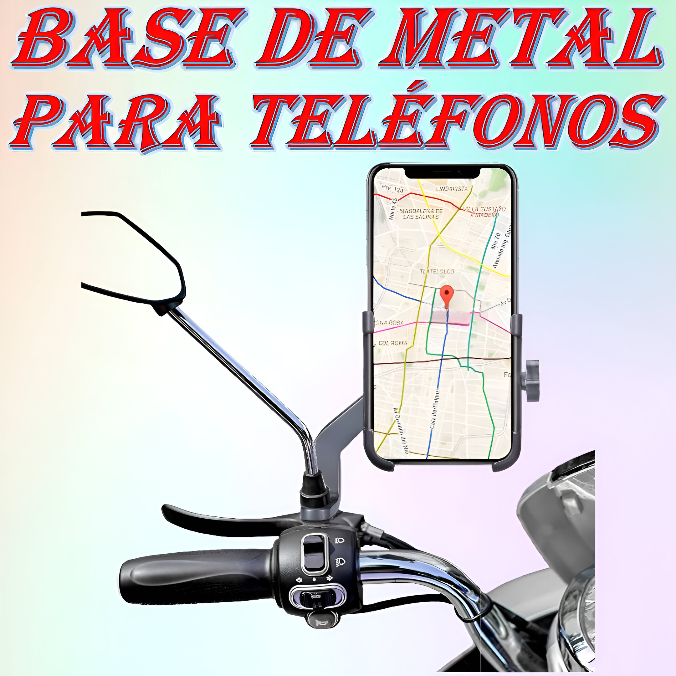 accesorios para vehiculos - 🎀 SOPORTE PARA CELULAR PARA MOTO | SOPORTE DE METAL PARA CELULAR PARA MOTO |  6