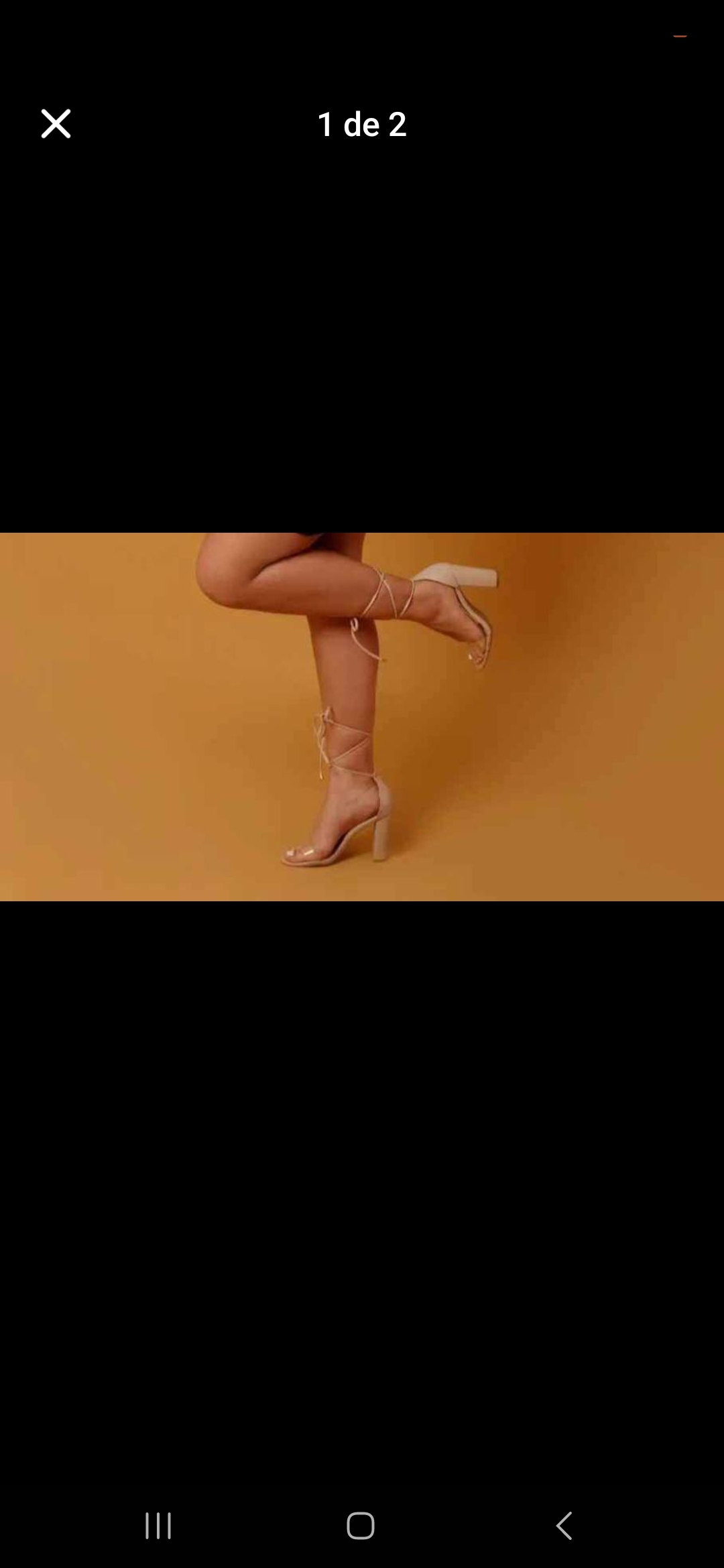 zapatos para mujer - Zapatilla de tacon color beige con lazo