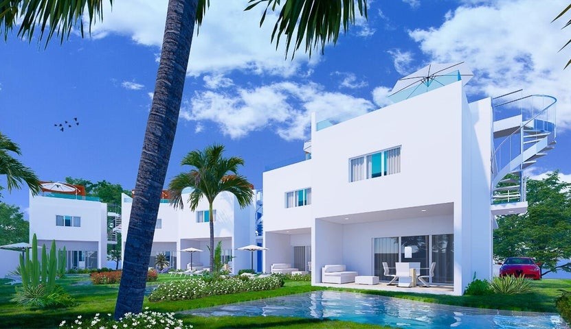 casas - Proyecto en venta Punta Cana #22-2740 tres dormitorios, piscina privada, jacuzzi 7