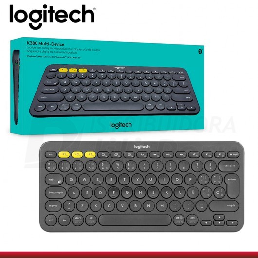 computadoras y laptops - TECLADO LOGITECH MULTI-DISPOSITIVO K380 , BLUETOOTH CLASSIC 3.0