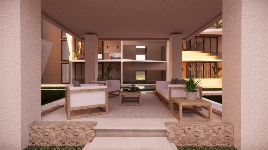 apartamentos - Proyecto en venta Punta Cana #23-985 un dormitorio, balcón, ascensor, BBQ.

 3