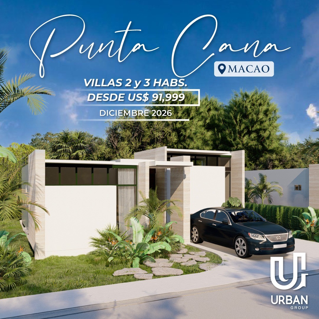 casas vacacionales y villas - Villas con Club a Pasos de Playa Macao en Punta Cana desde US$91,999 4