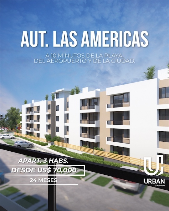 apartamentos - Av. Las Americas- Proyecto de apartamentos 3 habs 4