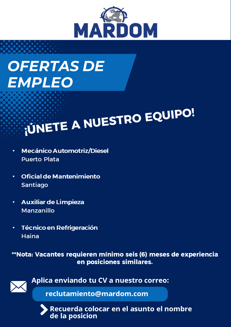 empleos disponibles - Vacantes MARDOM