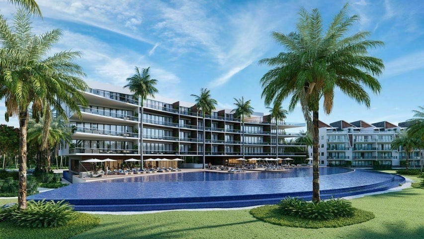 apartamentos - Proyecto en venta Punta Cana #21-2797 dos dormitorios, balcón, seguridad, áreas  7