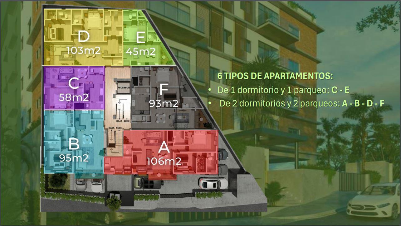 apartamentos - Apartamentos de 1 y 2 dormitorios Altos de Arroyo Hondo II, DN 7