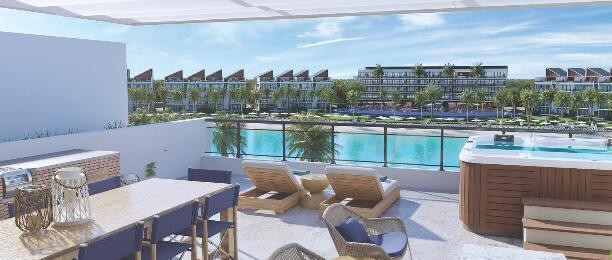 apartamentos - Proyecto en venta Punta Cana #21-2797 dos dormitorios, balcón, seguridad, áreas  8