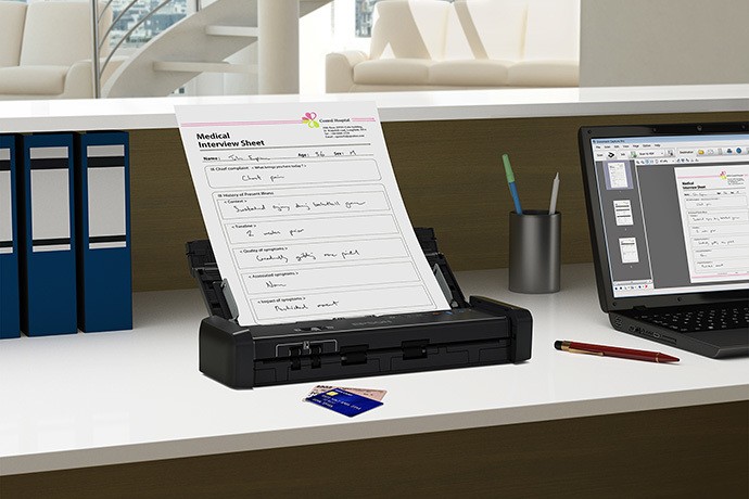 impresoras y scanners - SCANNER EPSON DS-320, PORTATIL, VELOCIDAD DE ESCANEO: 25 PPM / 50 IPM, CAPACIDAD 2