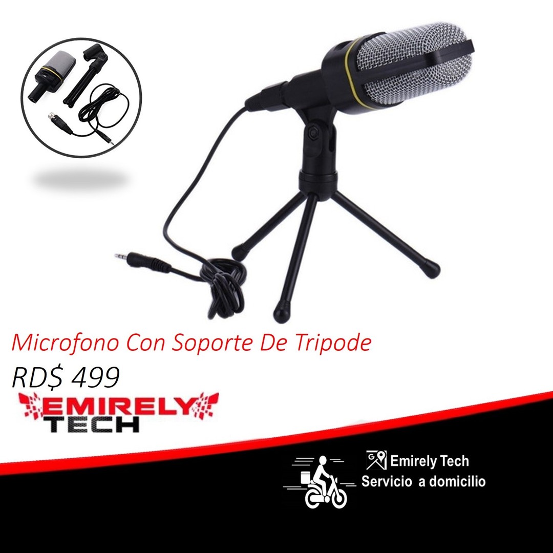 camaras y audio - Microfono Con Soporte De Tripode