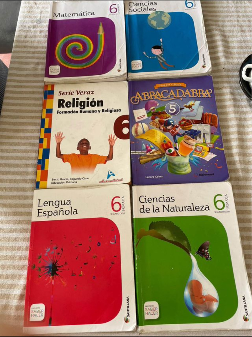 libros y revistas - libros de sexto de primaria .proyecto saber hacer de Santillana .