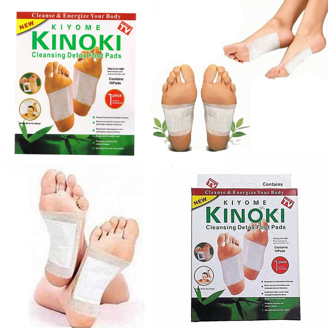 salud y belleza - 10 Parches Desintoxicantes Para Pies Kiyome Kinoki