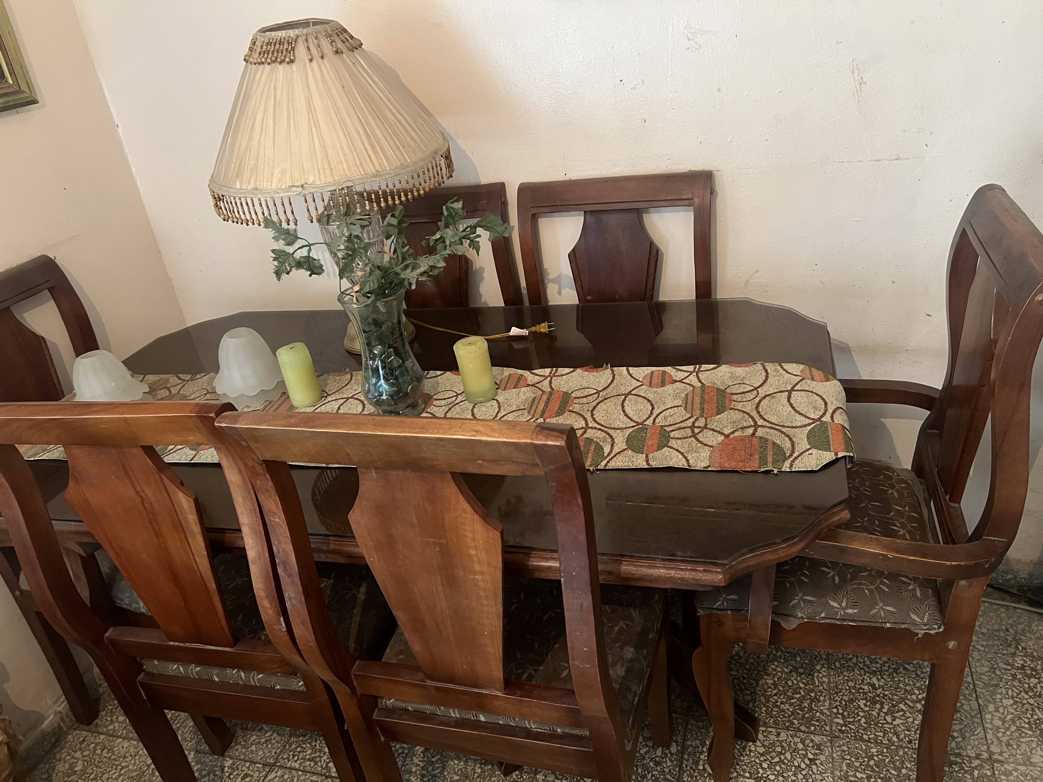 muebles y colchones - Comedor 6 sillas 100% caoba 1