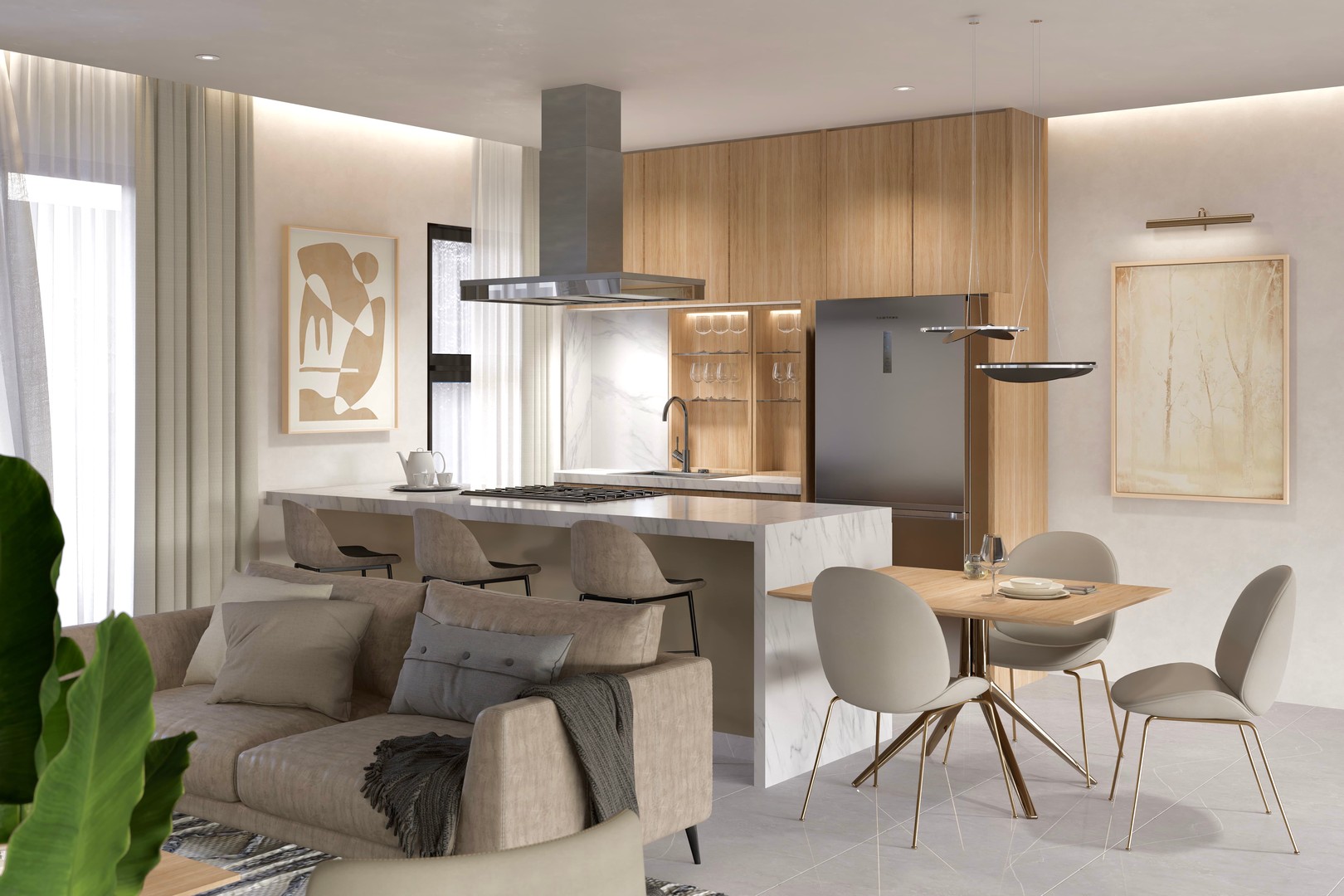 apartamentos - Complejo residencial que armoniza la calidad del espacio, en Punta cana  2