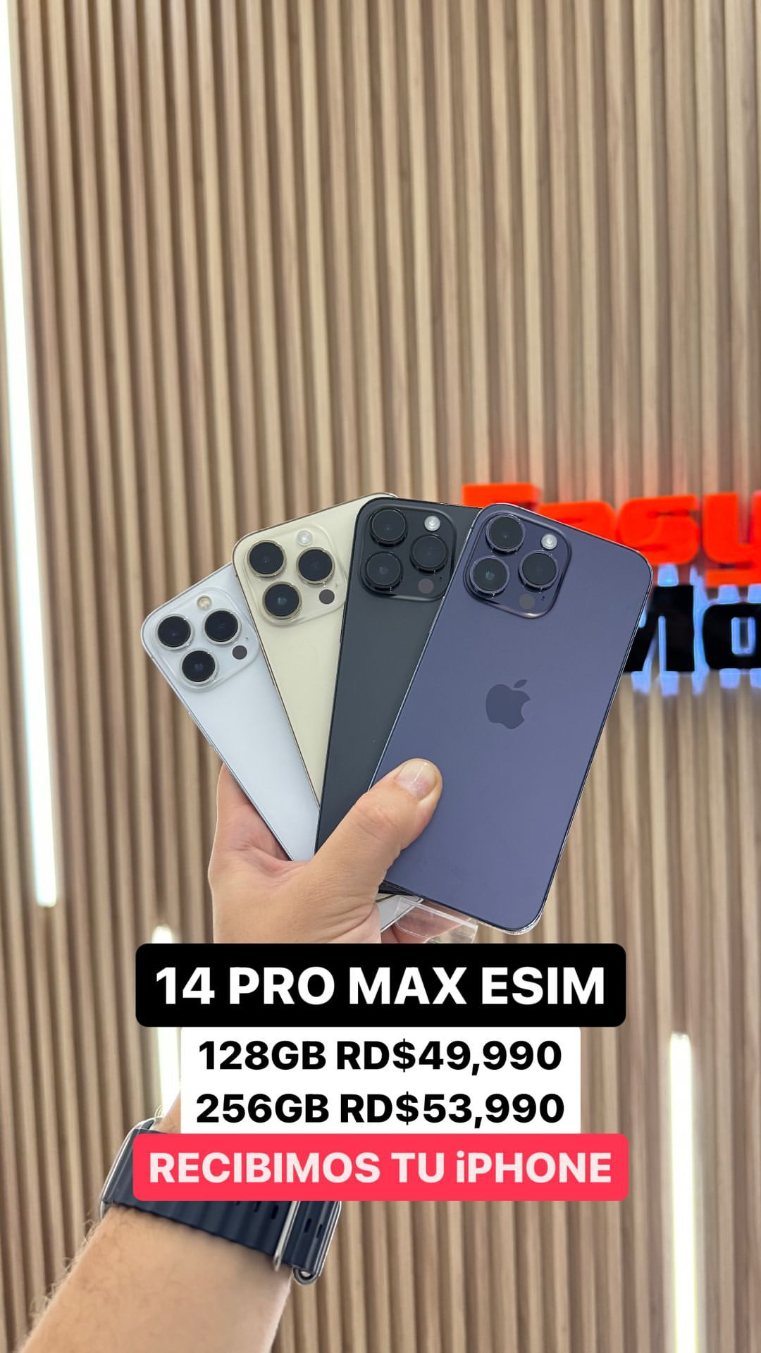 celulares y tabletas - iPHONE 14 PRO MAX ESIM 128GB/256GB 