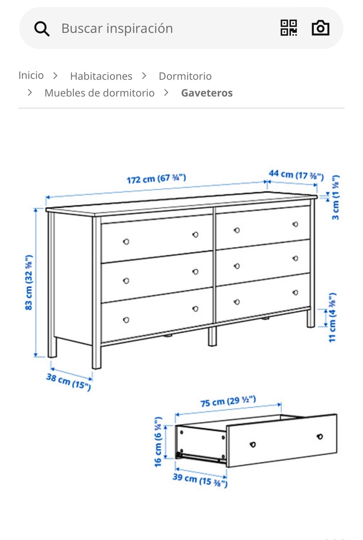muebles y colchones - Gavetero de IKEA 5