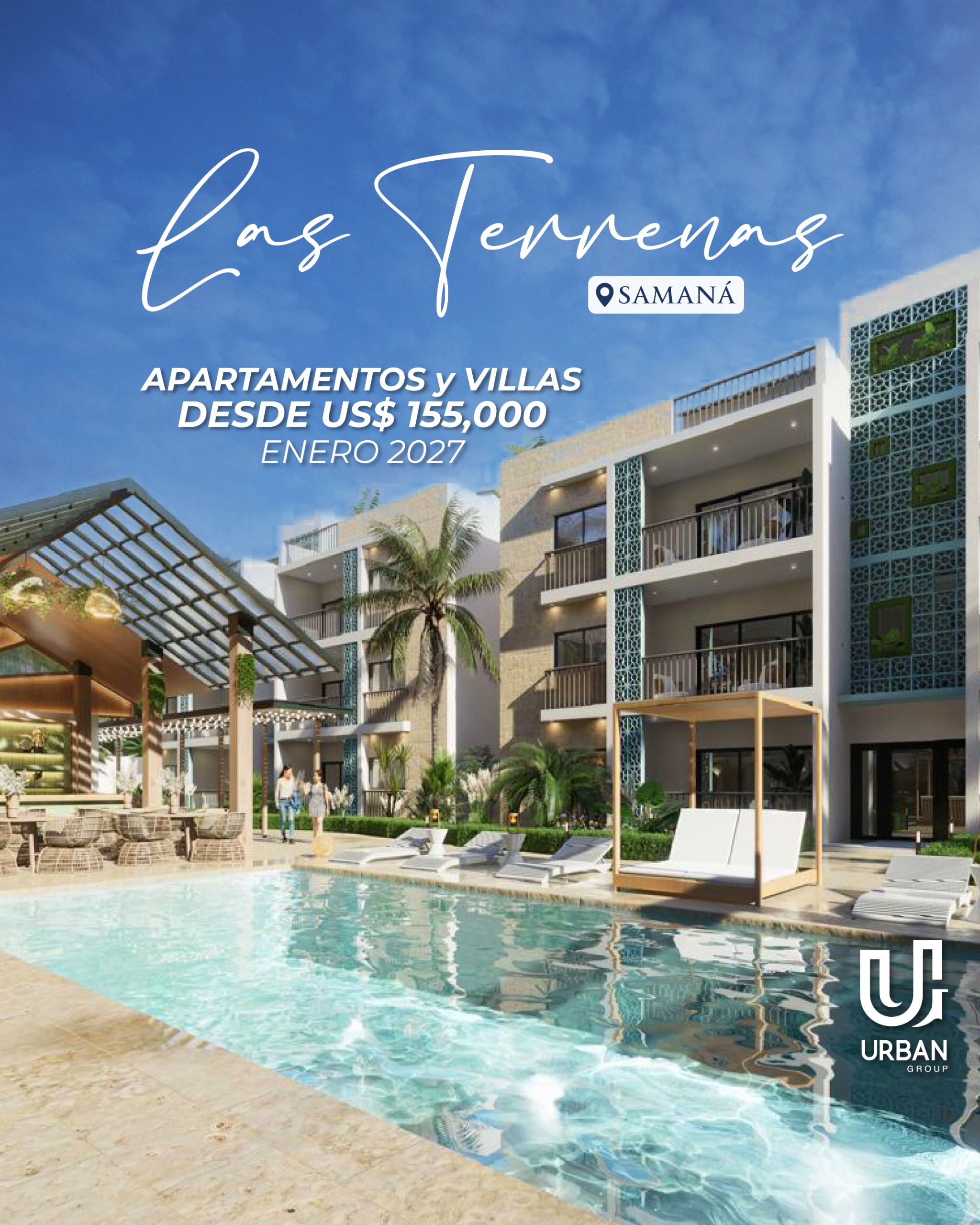 casas vacacionales y villas - Apartamentos y Villas Minutos de Playa EnTerrenas