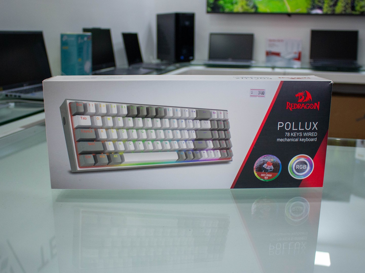 computadoras y laptops - Teclado ReDragon K628 Pollux 75% Wired