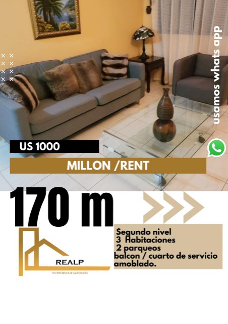 apartamentos - Apartamento amoblado millon