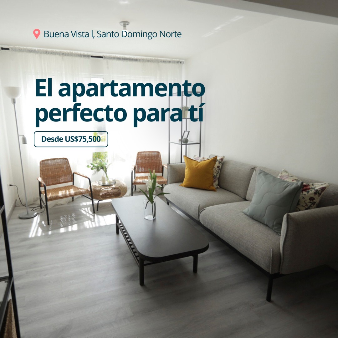 apartamentos - Aptos en Buena Vista, prox. a la av. Hermanas Mirabal,área social con piscina
 8