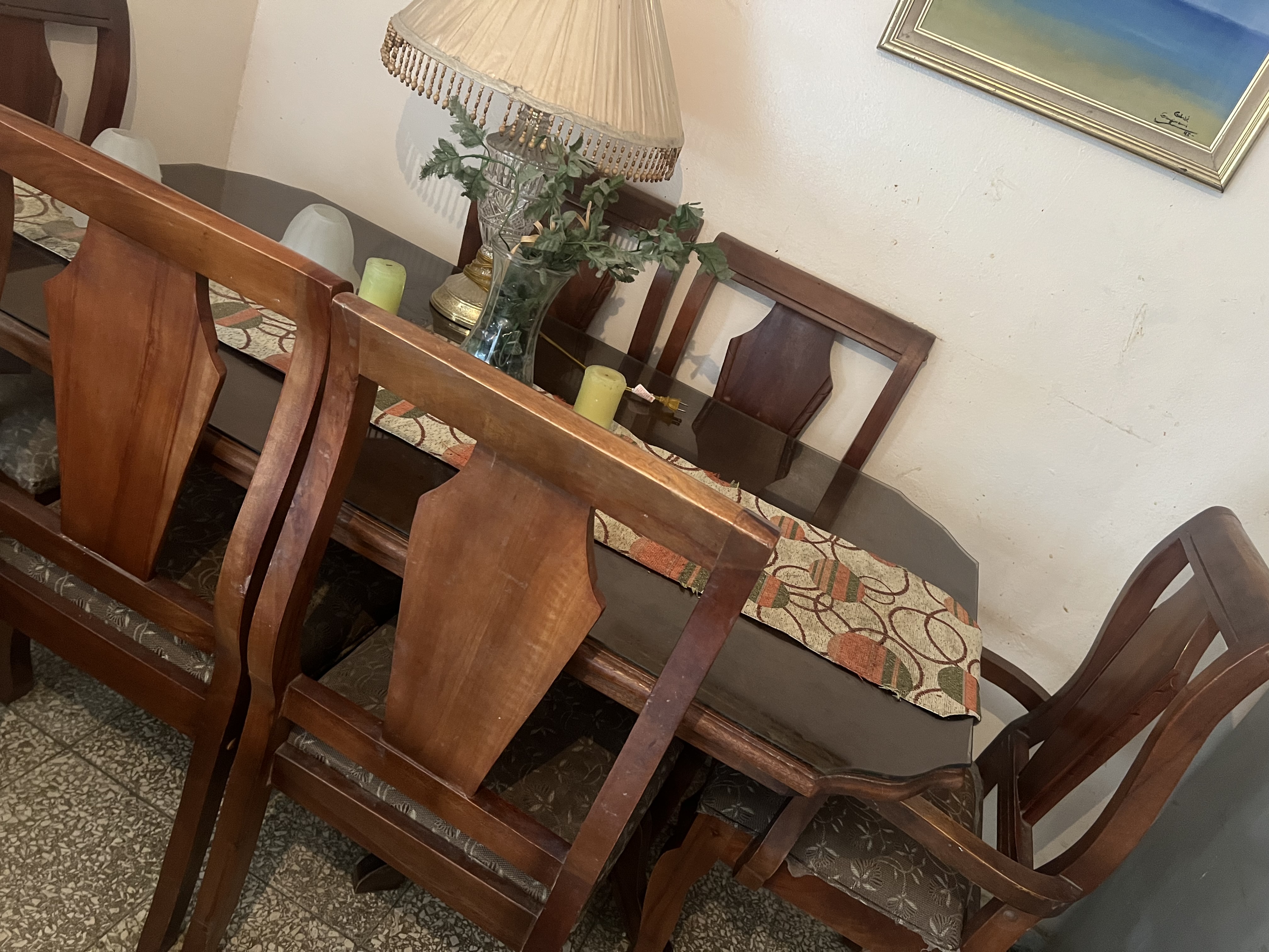 muebles y colchones - Comedor 6 sillas 100% caoba 2